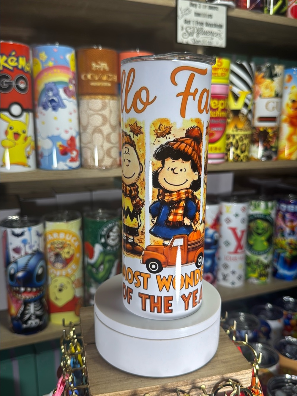 20oz Snoopy Fall Tumbler